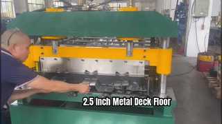 Máquina formadora de rollos de piso de cubierta de metal de 2,5 pulgadas