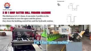 Máquina perfiladora de listones de techo 2 en 1