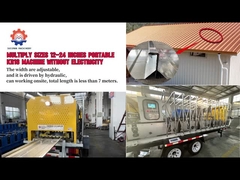 Máquina de moldeado de rodillos portátil con costura de pie de calibre 20-26 KR18 KR24