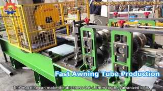 Rollo del tubo del toldo que forma la máquina