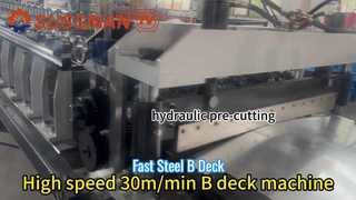 Máquina formadora de rollos de plataforma de acero B