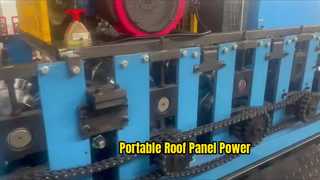 Máquina formadora de rollos de paneles de techo con costura vertical SSR-Pluss de gasolina portátil