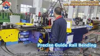 Máquina curvadora de rieles guía