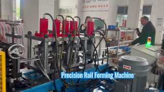 Máquina formadora de rollos de riel guía de 2 pulgadas