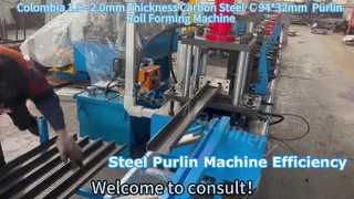 Vea por qué elegir Colombia 1,5--2,0 mm de espesor Acero al carbono C 94*32 mm Máquina perfiladora de correas